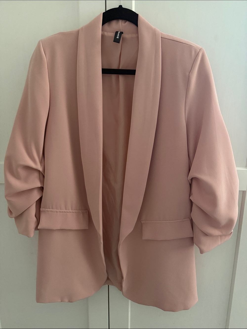 Venti 6 Open Blazer Peachy Pink size Medium